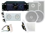 Pyle Deluxe Amplifier / Subwoofer / Speakers Package for Home / Office / Schools / Public - - PT1100 1000W Power Amplifier + PDIWS10 10 &acute; In - Wall High Power Subwoofer + PDIW52 5.25 &acute; Two - Way In - Wall Speaker System / Directional Tweeter + PDIC60