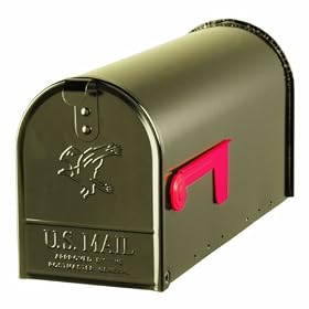 Solar Group E100BZ0 Standard Size Galvanized Steel Rural Mailbox, Bronze