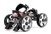 Skorpion Multi Terrain Skates - Large Silver / Black