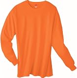 Hanes TAGLESS 6.1 Long Sleeve T-Shirt, 3XL-Orange