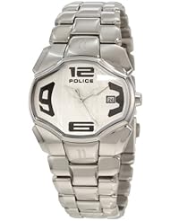 Police Womens PL-12896BS/04M Angel Silver Dial Stainless Steel Date Watch