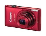 Canon IXUS 220 HS Digitalkamera (12 Megapixel, 5-fach opt. Zoom, 6,9 cm (2,7 Zoll) Display, Full HD, bildstabilisiert) rot