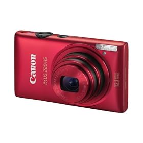 Canon - Ixus 220 HS - Appareil Photo Num�rique - 12,1 Mpix - Rouge