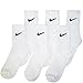 Nike Kids Socks Moisture Wicking Crew 6 Pack White, 13-3 Shoe/ 6-7 Sock (Toddler/Kids)