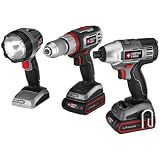 Factory-Reconditioned Porter-cable Tradesman 18V Cordless Lithium-Ion 3-Piece Combo Kit PCL318IDC-2