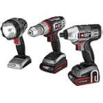 Porter Cable PCL318IDC-2R Tradesman 18V Cordless Lithium-Ion 3-Piece Combo Kit