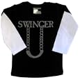 Micro Me Double Layer Shirt Swinger - Black, 12 Months