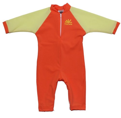 Citrus Sun Protective Baby Suit by NoZone in Tropical / Citrus, 12-18 mo.