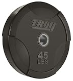 Troy 45 lb Rubber Bumper Plates/Pair