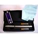 Green Laser Pen Astronomy Grade for Military, Lecturers and Law Enforcement with Double Bonus Micro L.E.D. Flashlight keychain and Blue Microfiber Optical Cloth