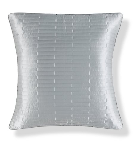 Autograph Silver Tile Cushion with Silk