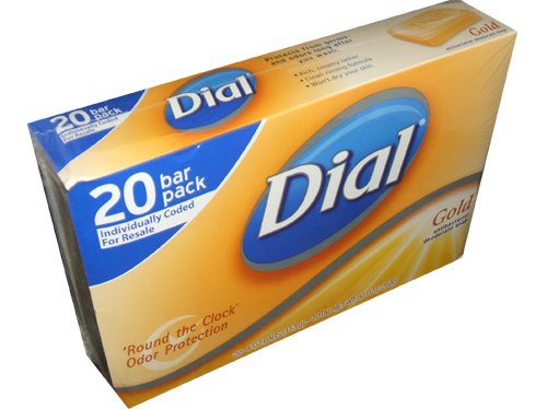 Dial Antibacterial Deodorant Gold Bar Soap, 4 Oz. (Pack of 20)
