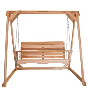All Things Cedar Duncan 4ft. Red Cedar Swing and Stand by