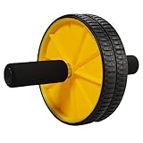 Great Value Other Fitness Exercises Fitness Exercise Equipment Double Health Abdominal Wheel Yellow