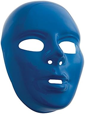 Shindgz Halloween Party Costume Accessories Blue School Color Full Face Mask