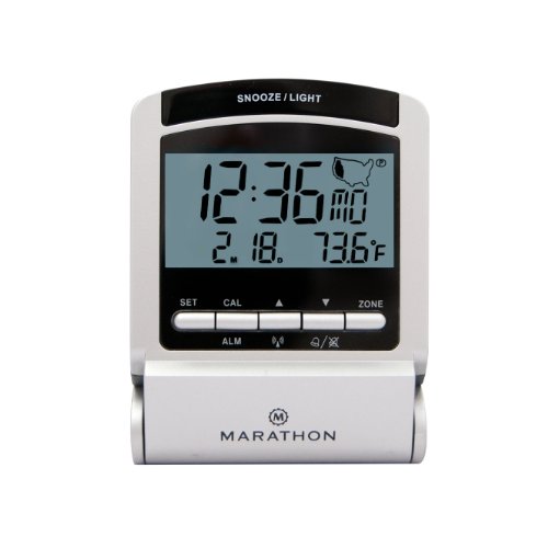 Reviews MARATHON CL030035 Travel Atomic Alarm Clock with Pouch