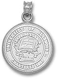 Illinois Fighting Illini Solid Sterling Silver Seal Pendant