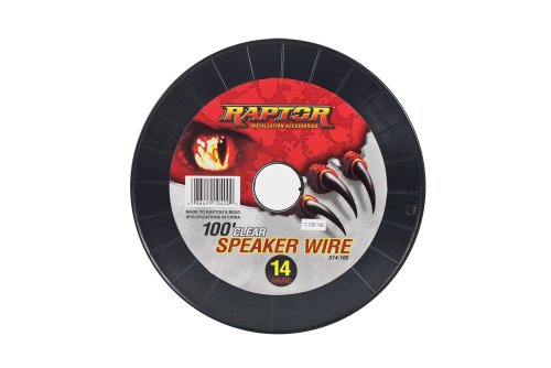 Raptor S14-100 100-Feet 14 Gauge Speaker Wire (Clear)