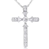 1/5ctw Diamond Cross in 14k White Gold (GH/I1)