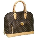 Handbag Mart East-West Handle Bag Rioni Brown Signature Handbags Shipped by Carmens Mall