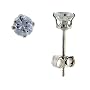 Sterling Silver 3 mm (0.10 Carat Size each) Brilliant Cut Cubic Zirconia Stud Earrings