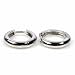 Sterling Silver Huggie Hoop Earrings - Size: 3mm x 14mm