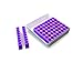 Heathrow Scientific HS120356 TracRack, 5.09" Length, Polypropylene, Purple