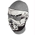 Zan Headgear Neoprene Face Mask - One size fits most/Black/White Skull