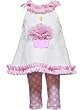 Rare Editions Toddler Girls Birthday Legging Set