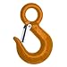 Campbell 1015 Drop-Forged Alloy Steel Latched Eye Hoist Hook, Painted Orange, 24 Trade, 2 ton Working Load Limit