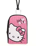 Hello Kitty Pink/Black/White Digital Camera Case with Neck Strap and Belt Loop