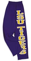 Louisiana State Fightin Tigers Sweatpants with Oversized Logo