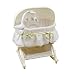 Kolcraft Easy Reach Rocking Bassinet with Light Vibes Mobile - Savannah Swirl Sage