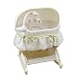 Kolcraft Easy Reach Rocking Bassinet with Light Vibes Mobile - Savannah Swirl Sage