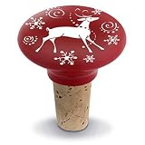 Reindeer Ceramic Bottle Stopper