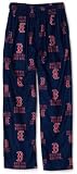 MLB Infant/Toddler Boys' Boston Red Sox Printed Pant, Navy, Medium (3T)