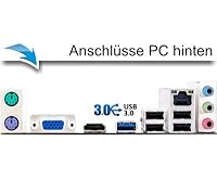 shinobee Flüster-SSD-PC Quad-Core Office...