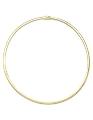 16" 3MM Omega Chain in 14K Two-Tone Gold