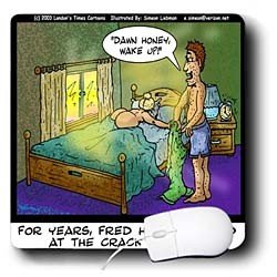 Londons Times Funny Society Cartoons - Crack Of Dawn - Mouse Pads