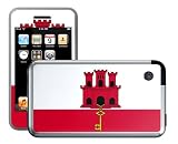 Flag of Gibraltar - Lapjacks decorative vinyl skin to fit Apple iPod Touch 4G