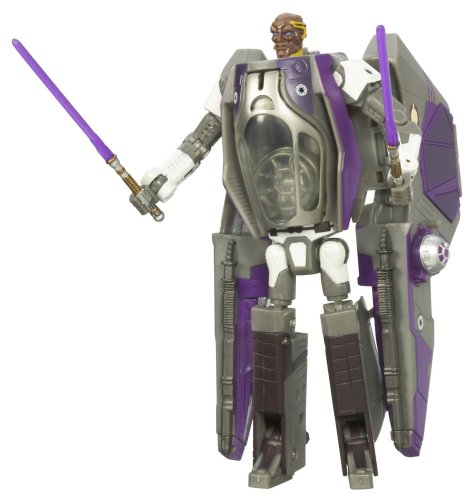 41SsqCCU7mL Star Wars Transformers Mace Windu & Episode 3 Jedi Starfighter