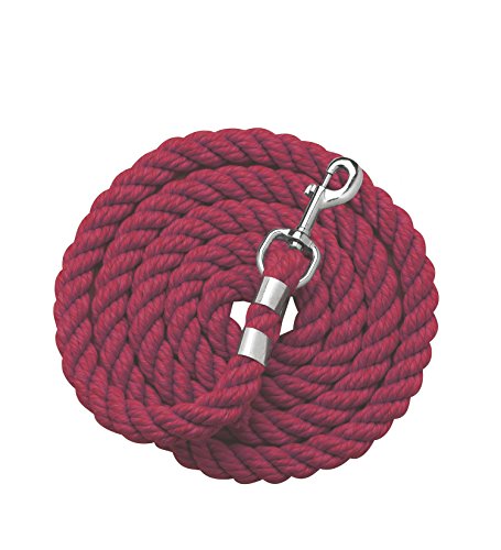 Perri's Cotton Lead, Burgundy, 1/2"