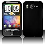 HTC Inspire 4G Cell Phone Rubber Black Protective Case Faceplate Cover