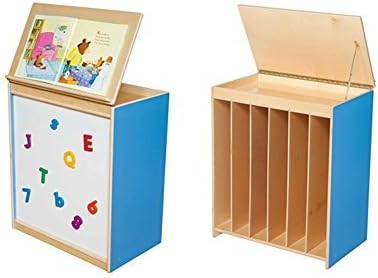 Healthy Kids Colors WD54100B Blueberry Big Book Display with Magnetic Markerboard by Healthy Kids Colors