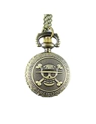 Youyoupifa Embossed Skull Bronze Alloy Fashion Quartz Pocket Watch(Unisex)