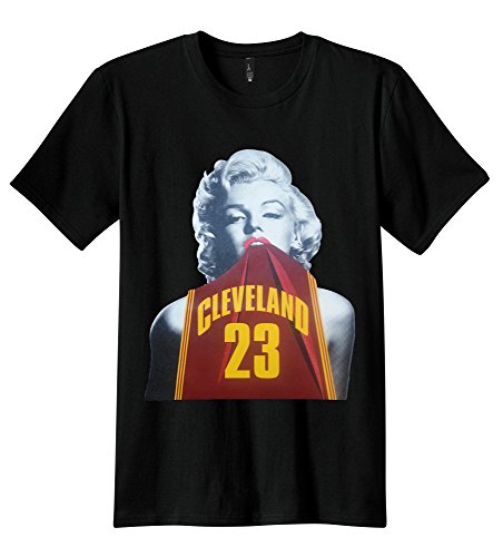 Publiciteez Men's Marilyn Wearing a Lebron Jersey T-shirt