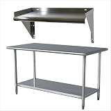 Sportsman Stainless Steel Work Table with Shelf