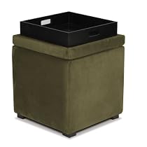 Detour Storage Cube with Tray, Olive