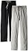 Hanes Men's Solid Knit Jersey Pajama Pant, Black/Light Heather Grey, X-Large (Pack of 2)