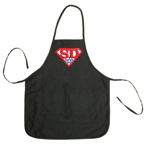 So Relative! Super Dad (Non-Distressed) Adult BBQ Cooking & Grilling Apron
